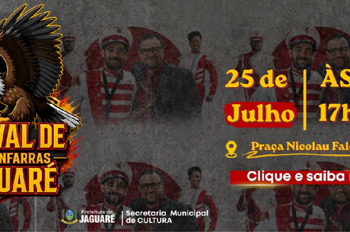 Inscrições abertas para o X Festival de Bandas de Jaguaré