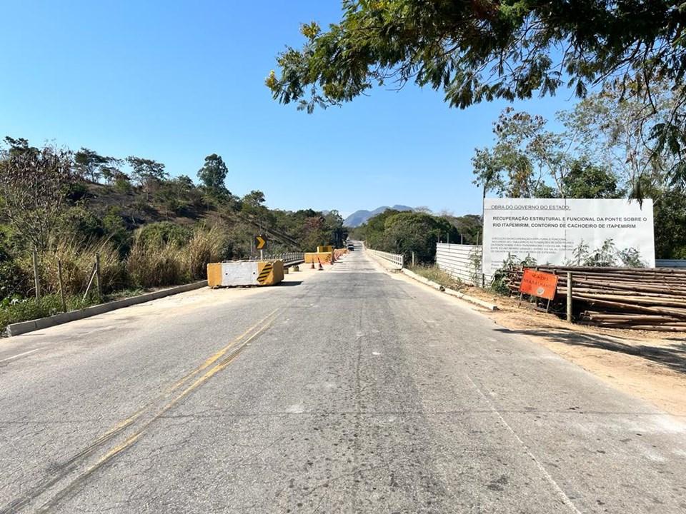 DER interdita Rodovia ES-488 para realização de obras na Ponte do Rio Itapemirim