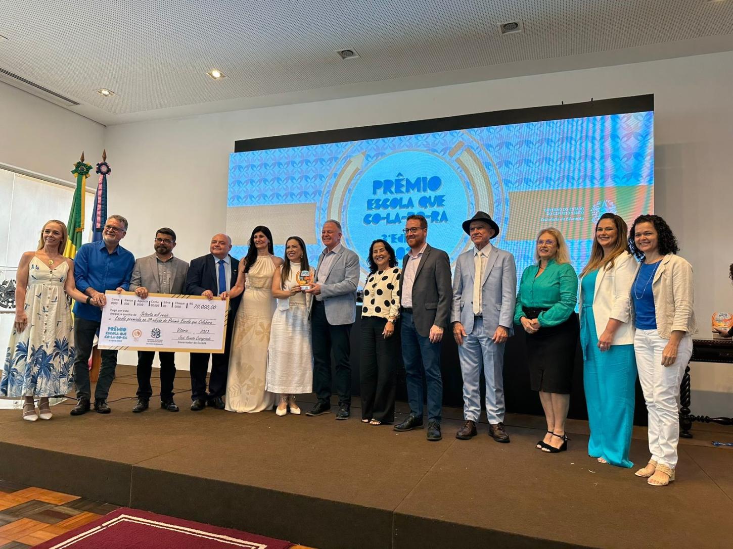 Vila Valério conquista mais um Prêmio Escola que Colabora