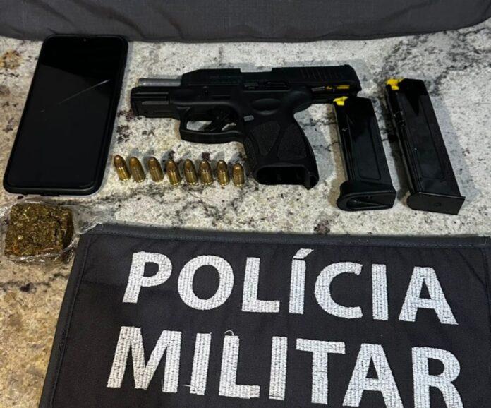 Homem é preso com arma de uso restrito, maconha e dirigindo embriagado em Nova Venécia