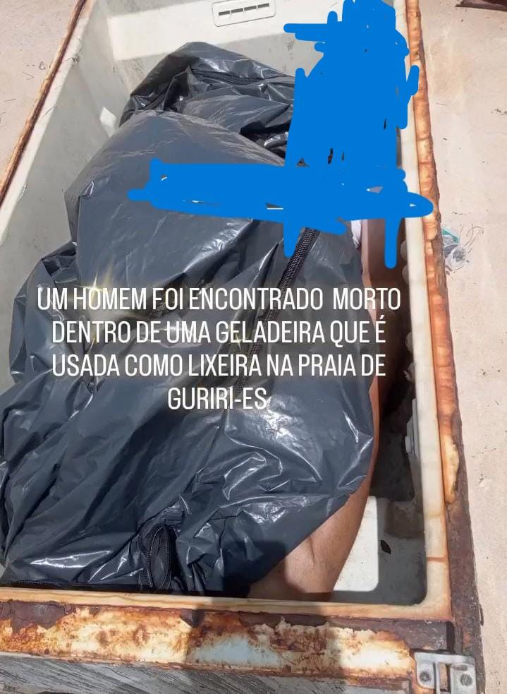 HOMEM FOI ENCONTRADO MORTO DENTRO DE GELADEIRA