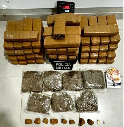 Polícia Militar apreende mais de quarenta quilos de maconha em São Mateus