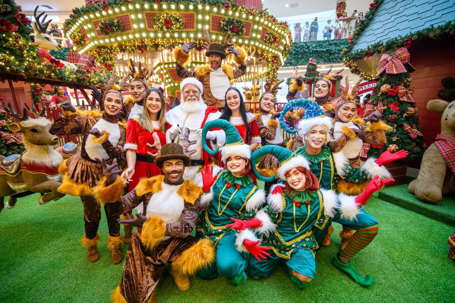 Shopping Vila Velha traz Natal encantado com Papai Noel, carrossel para crianças e sorteio de carro