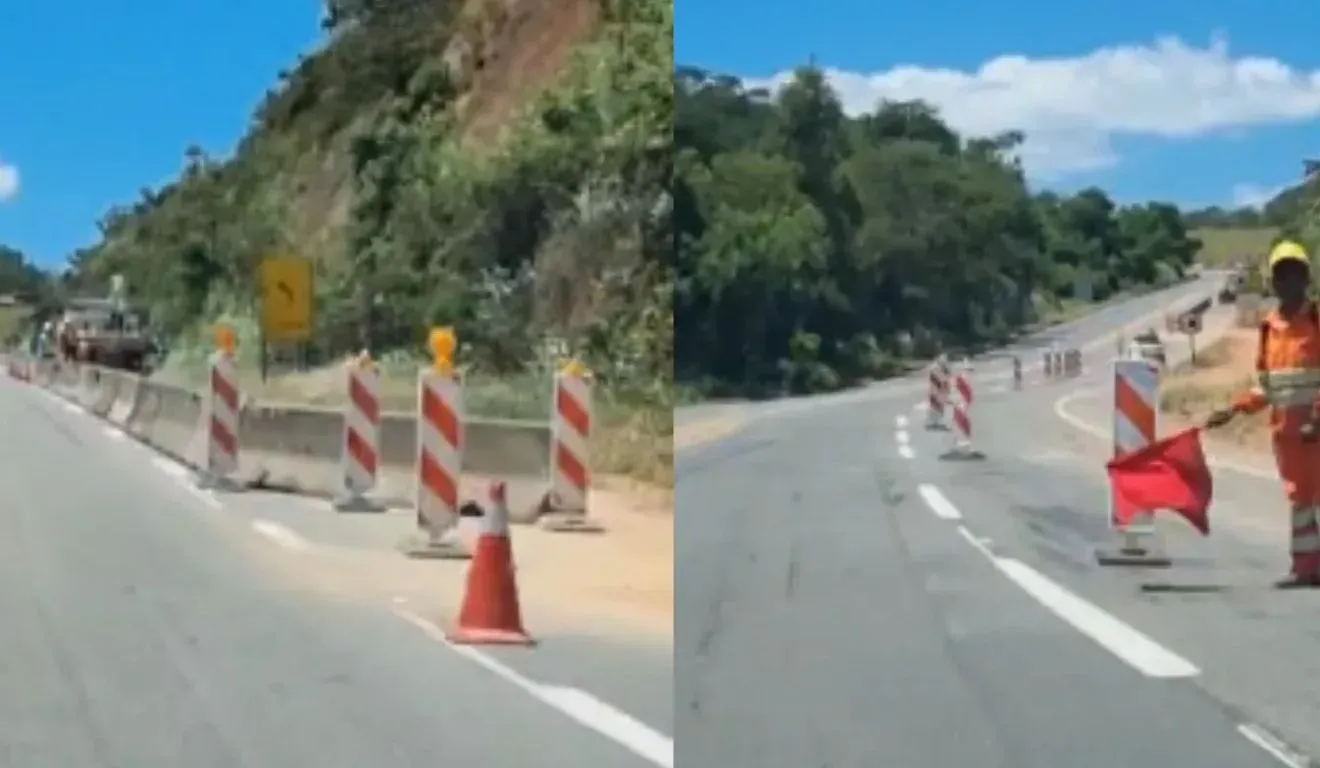 Trecho da BR-101 na Serra será interditado nesta quarta para corte de rochas