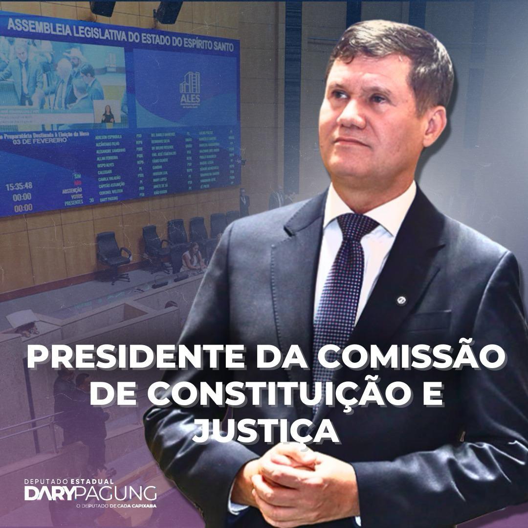 PRESIDENTE DA COMISSÃO DE CONSTITUIÇÃO E JUSTIÇA - DARY PAGUNG