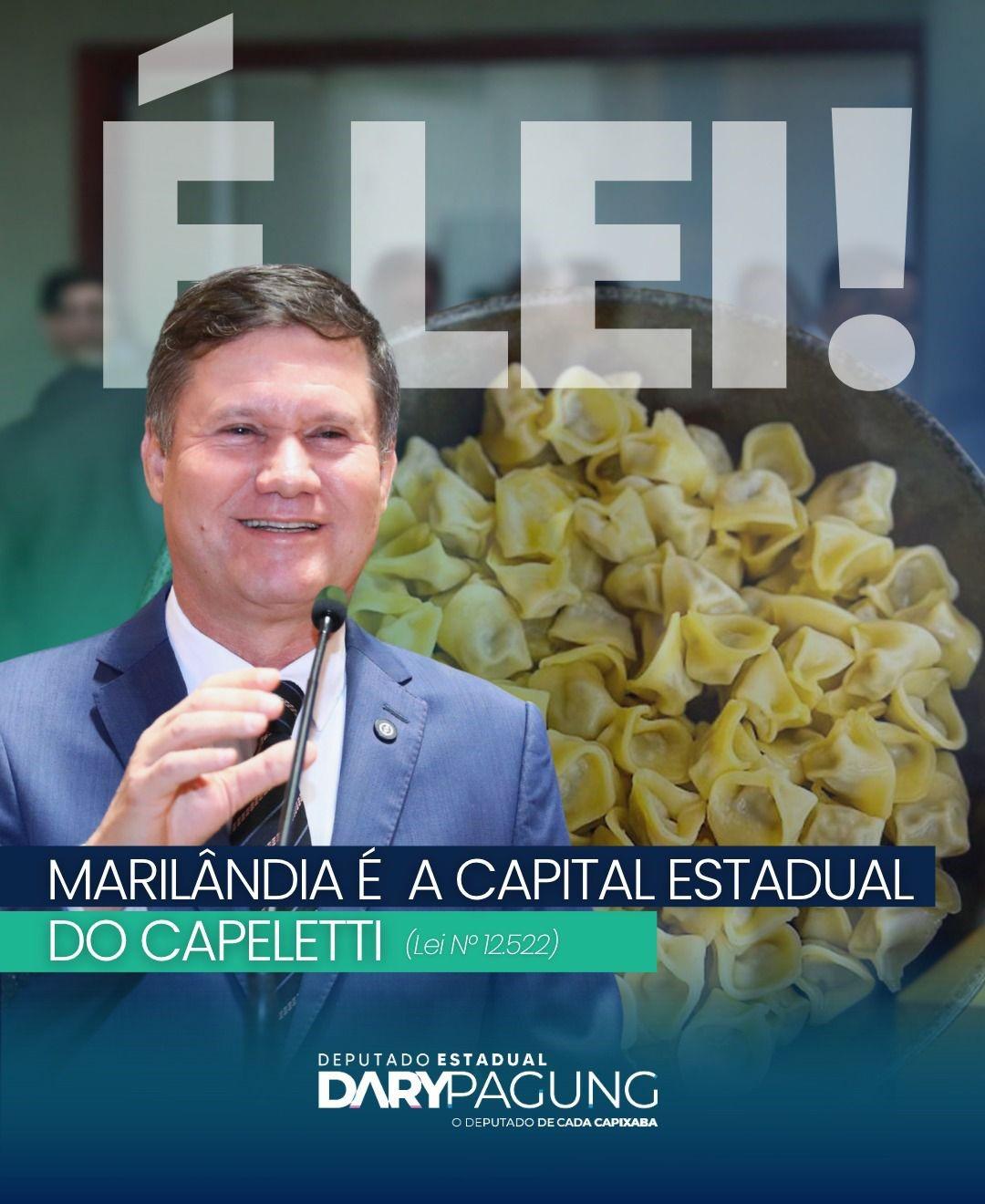 Deputado Estadual Dary Pagung - Tradição Italiana em Marilândia ES