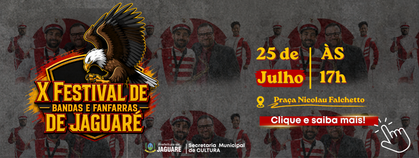 Inscrições abertas para o X Festival de Bandas de Jaguaré