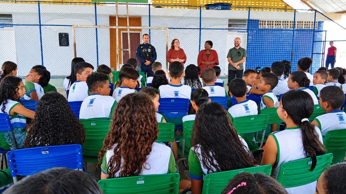 Guarda Municipal promove ação educativa sobre prevenção às drogas e combate ao bullying em escola de São Mateus